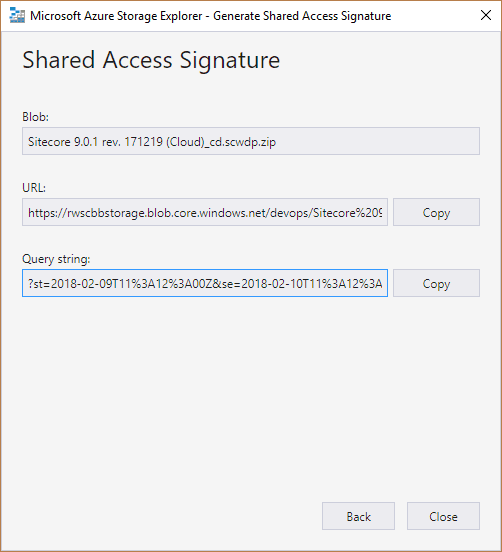 Gernerated SAS signature